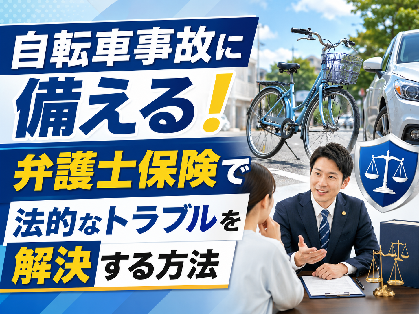 自転車事故に備える！弁護士保険で法的なトラブルを解決する方法